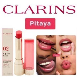 New in box! CLARINS Lip Oil Balm in Pitaya 02
